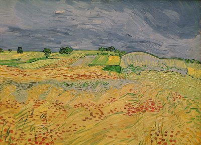 Vlak bij Auvers, 1890 door Vincent van Gogh